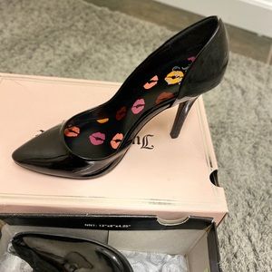 Black Juicy Couture high pointed heels Sz8